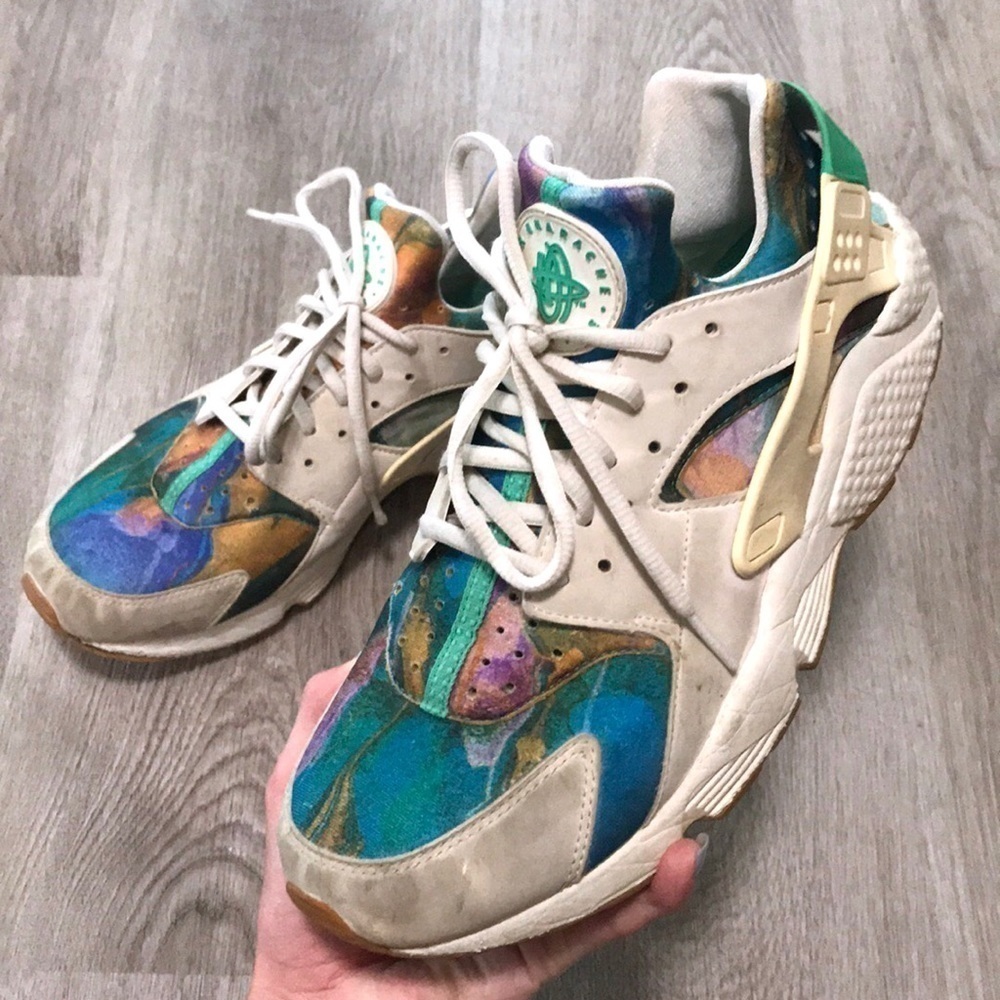 Nike Air Huarache Tennis Shoes Sneakers Green